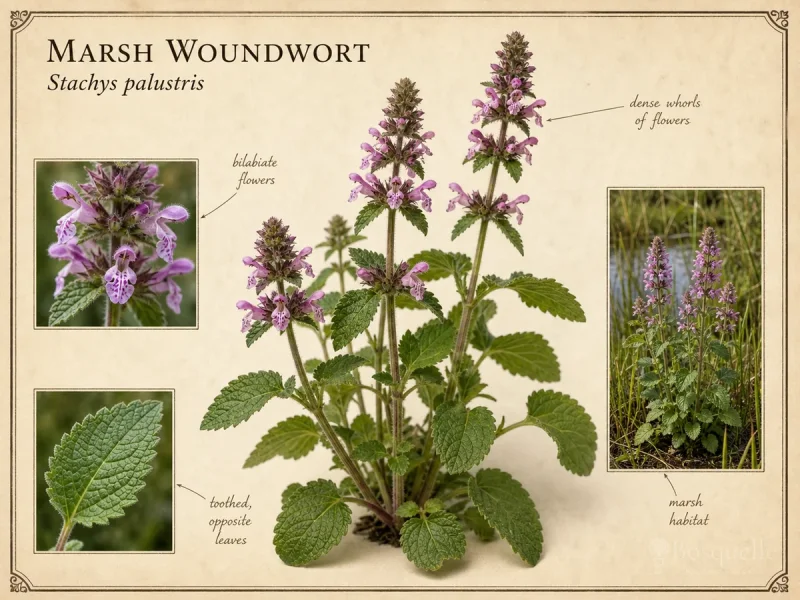 Marsh Woundwort (Stachys palustris)