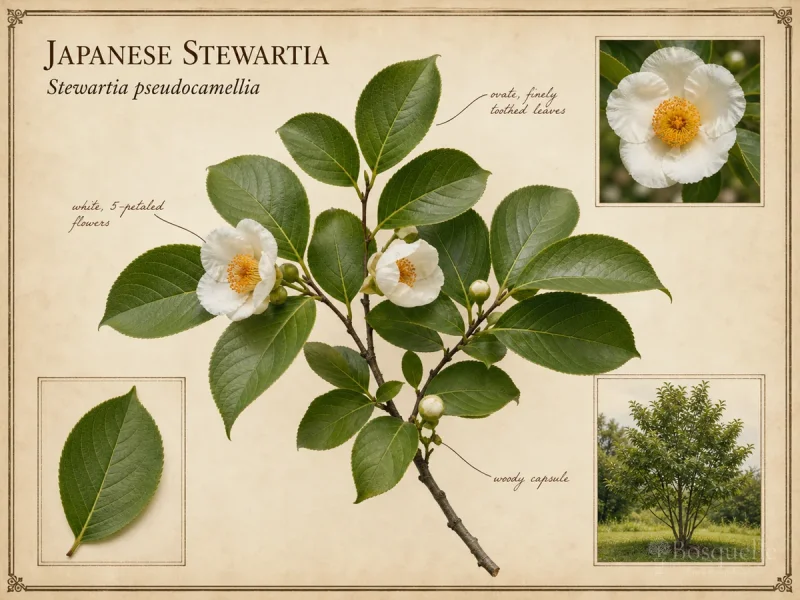 Japanese stewartia (Stewartia pseudocamellia)