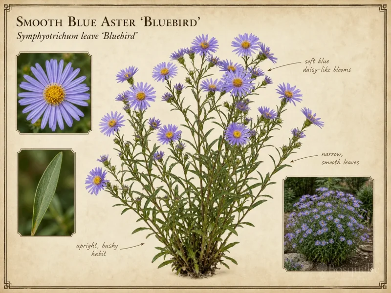 Smooth Blue Aster ‘Bluebird’ (Symphyotrichum leave ‘Bluebird’)