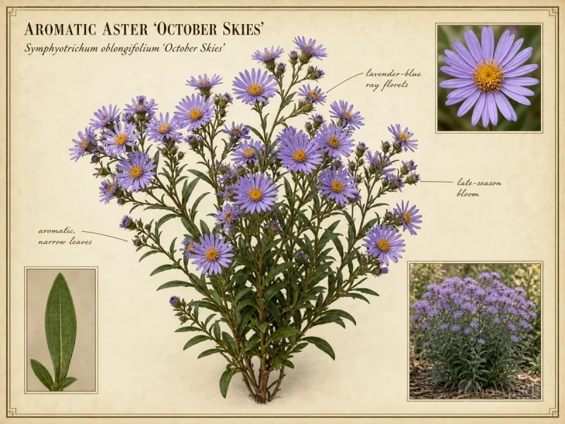 Aromatic Aster ‘October Skies’ (Symphyotrichum oblongifolium ‘October Skies’)