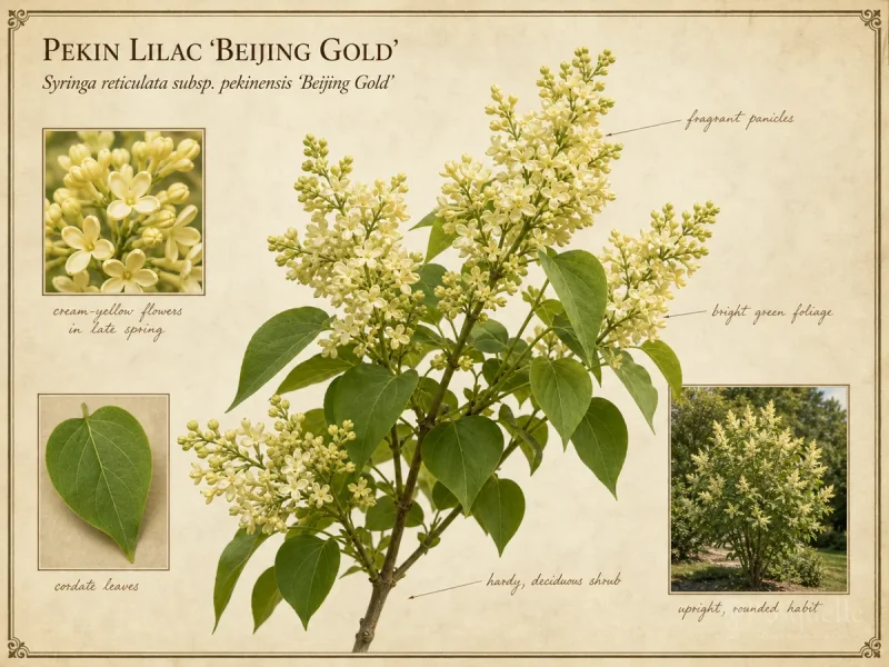 Pekin Lilac ‘Beijing Gold’ (Syringa reticulata subsp. pekinensis ‘Beijing Gold’)