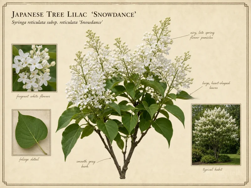Japanese Tree Lilac ‘Snowdance’ (Syringa reticulata subsp. reticulata ‘Snowdance’)