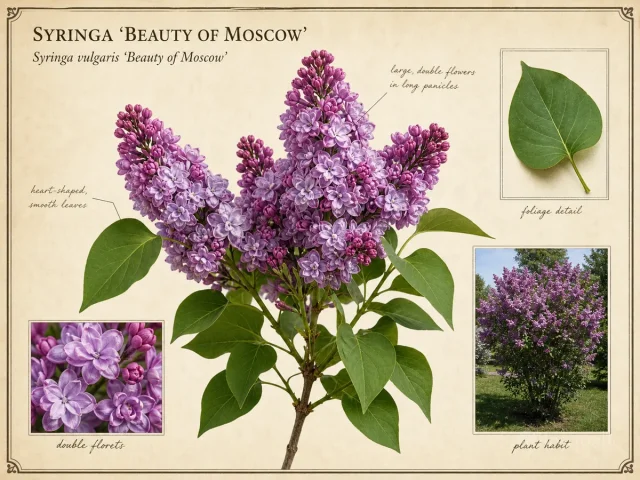 Syringa ‘Beauty of Moscow’ (Syringa vulgaris ‘Beauty of Moscow’)
