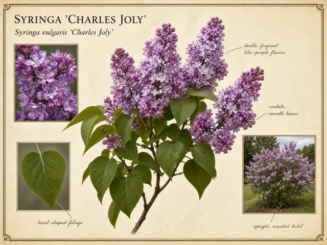 Syringa ‘Charles Joly’ (Syringa vulgaris ‘Charles Joly’)