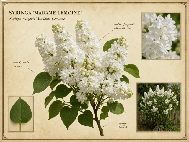 Syringa ‘Madame Lemoine’ (Syringa vulgaris ‘Madame Lemoine’)
