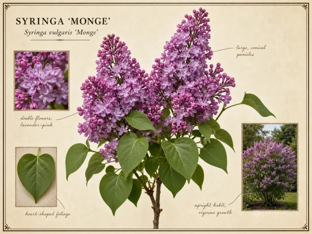 Syringa ‘Monge’ (Syringa vulgaris ‘Monge’)