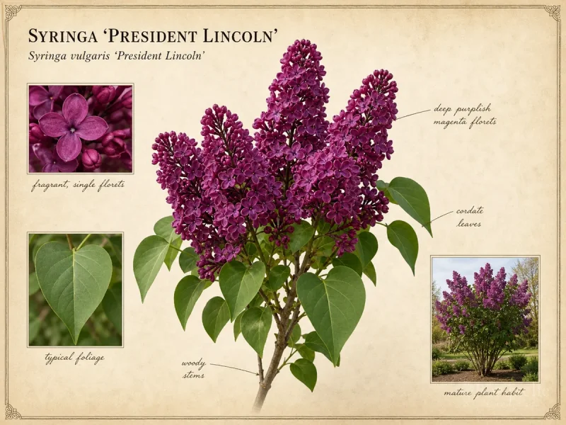 Syringa ‘President Lincoln’ (Syringa vulgaris ‘President Lincoln’)