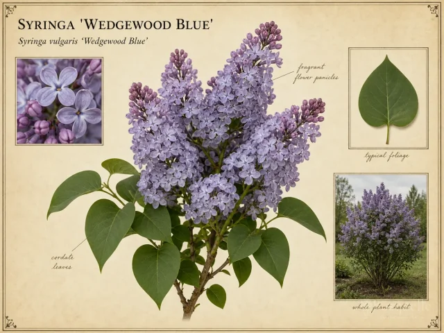 Syringa ‘Wedgewood Blue’ (Syringa vulgaris ‘Wedgewood Blue’)