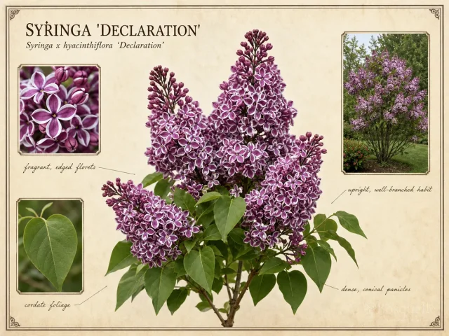 Syringa ‘Declaration’ (Syringa x hyacinthiflora ‘Declaration’)