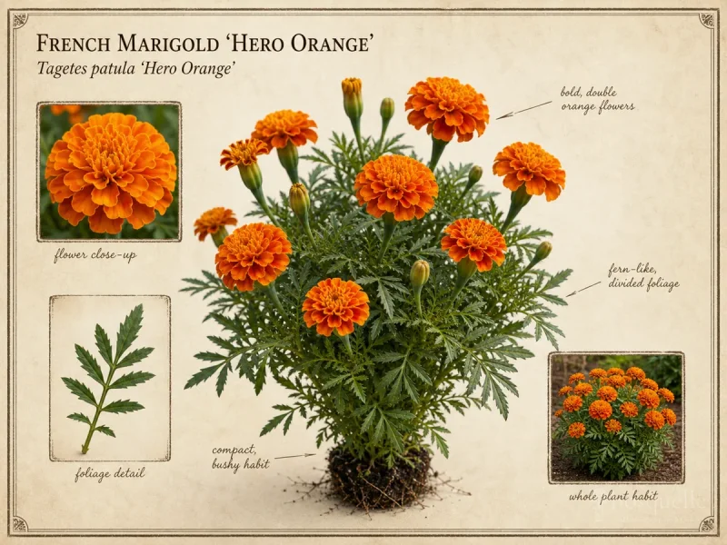 French Marigold 'Hero Orange'