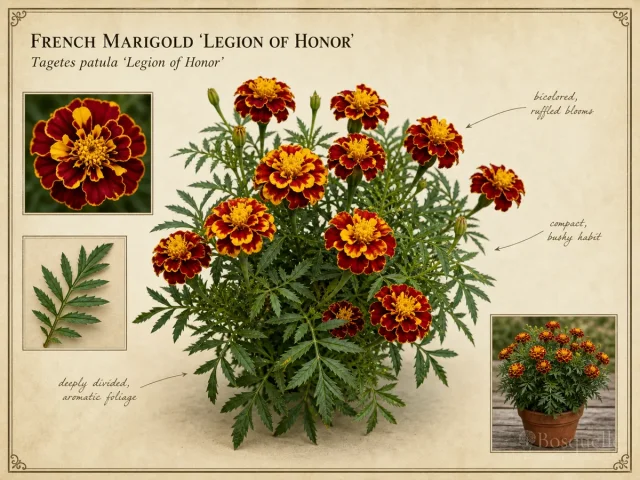 French Marigold ‘Legion of Honor’ (Tagetes patula ‘Legion of Honor’)