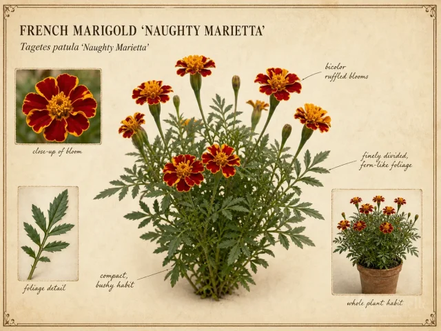 French Marigold ‘Naughty Marietta’ (Tagetes patula ‘Naughty Marietta’)