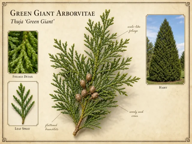 Green Giant Arborvitae (Thuja ‘Green Giant’)