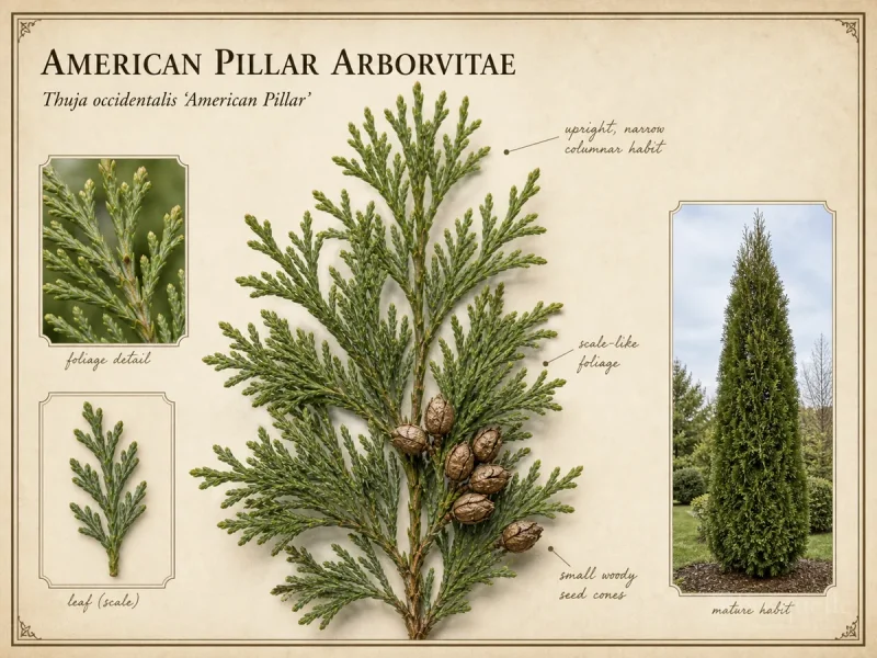 American Pillar Arborvitae (Thuja occidentalis ‘American Pillar’)