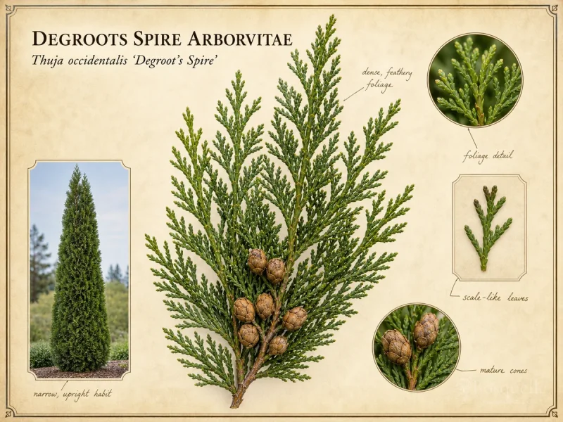 Degroots Spire Arborvitae (Thuja occidentalis ‘Degroot’s Spire’)