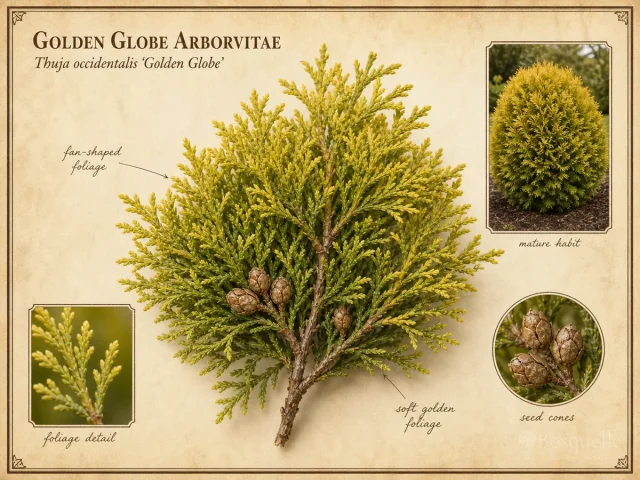 Golden Globe Arborvitae (Thuja occidentalis ‘Golden Globe’)