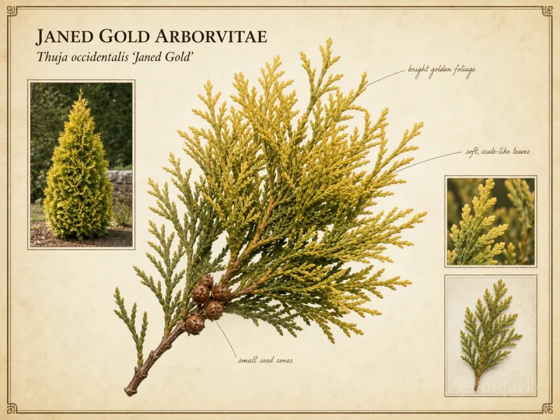 Janed Gold Arborvitae (Thuja occidentalis ‘Janed Gold’)