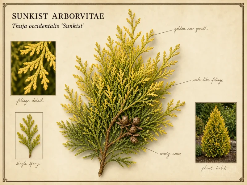 Sunkist Arborvitae (Thuja occidentalis ‘Sunkist’)