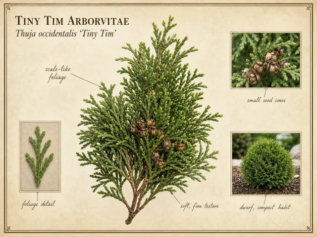 Tiny Tim Arborvitae (Thuja occidentalis ‘Tiny Tim’)