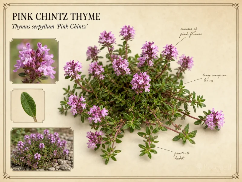 Pink Chintz Thyme (Thymus serpyllum ‘Pink Chintz’)