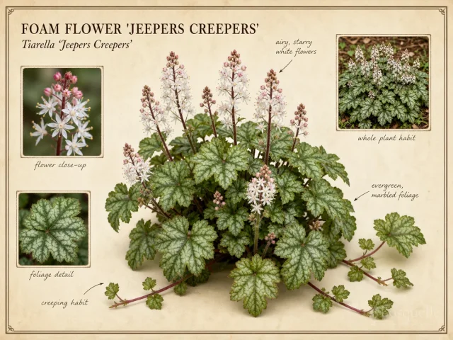 Foam Flower 'Jeepers Creepers'