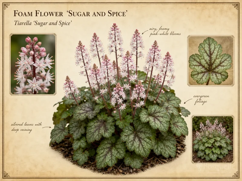 Foam Flower ‘Sugar and Spice’ (Tiarella ‘Sugar and Spice’)