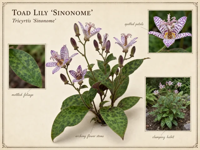 Toad Lily ‘Sinonome’ (Tricyrtis ‘Sinonome’)
