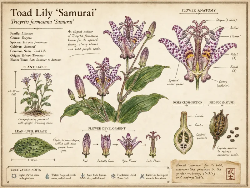 Toad Lily 'Samurai'
