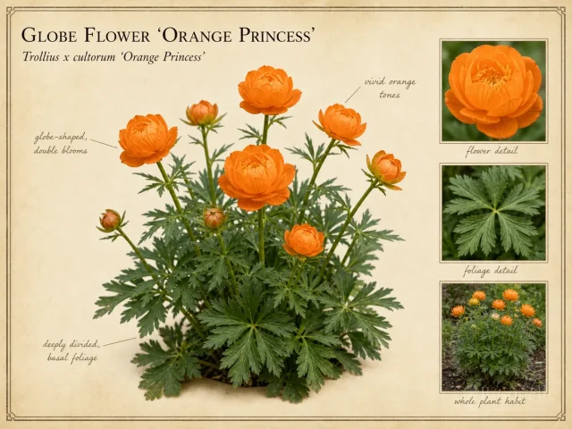 Globe Flower 'Orange Princess'