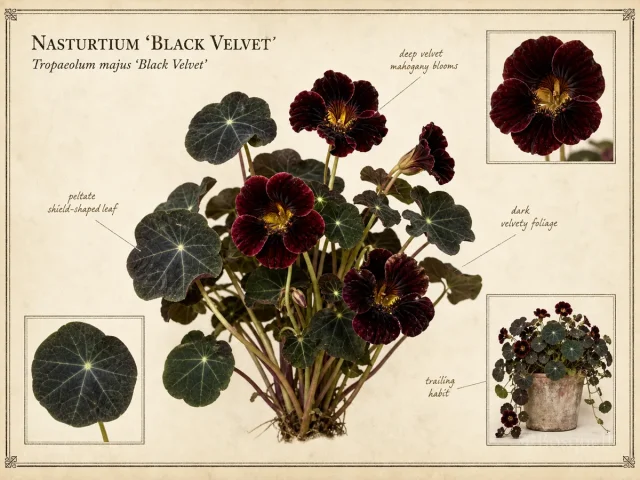 Nasturtium 'Black Velvet'