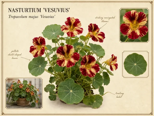 Nasturtium ‘Vesuvius’ (Tropaeolum majus ‘Vesuvius’)