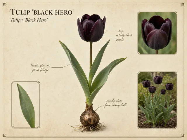 Tulip 'Black Hero'