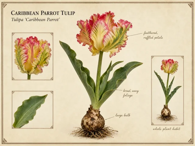Caribbean Parrot Tulip (Tulipa ‘Caribbean Parrot’)