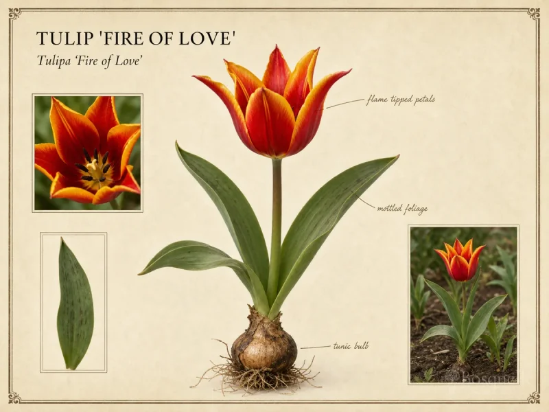 Tulip ‘Fire of Love’ (Tulipa ‘Fire of Love’)