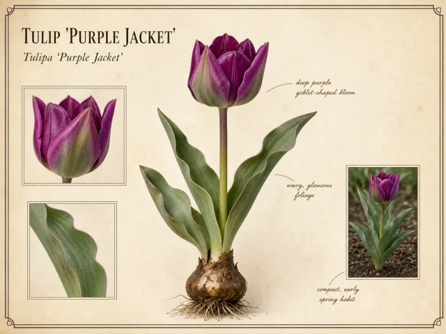 Tulip ‘Purple Jacket’ (Tulipa ‘Purple Jacket’)