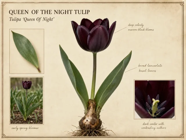 Queen  of the Night Tulip (Tulipa ‘Queen Of Night’)