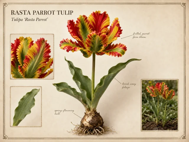 Rasta Parrot Tulip (Tulipa ‘Rasta Parrot’)
