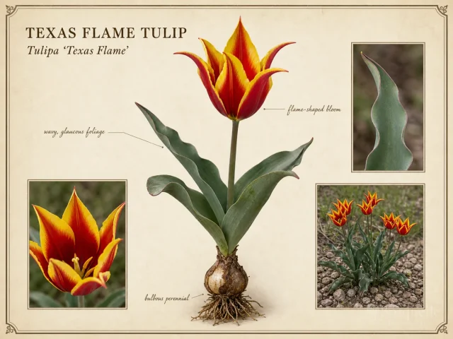Texas Flame Tulip (Tulipa ‘Texas Flame’)
