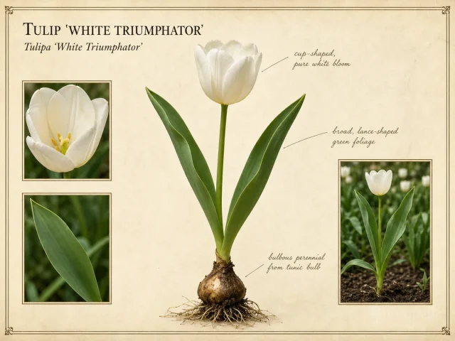 Tulip 'White Triumphator'