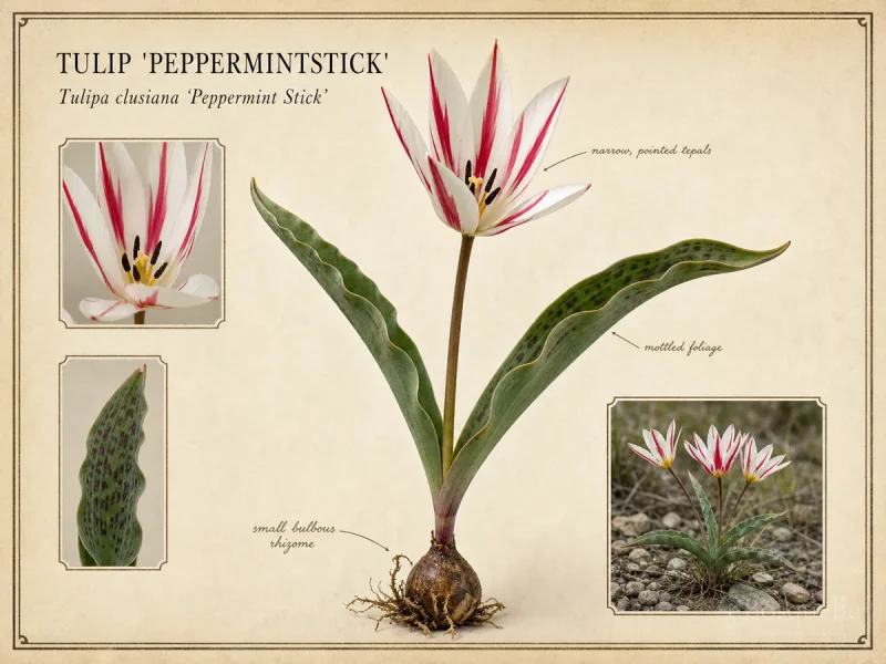 Tulip ‘Peppermintstick’ (Tulipa clusiana ‘Peppermint Stick’)