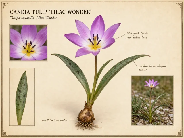 Candia Tulip ‘Lilac Wonder’ (Tulipa saxatilis ‘Lilac Wonder’)