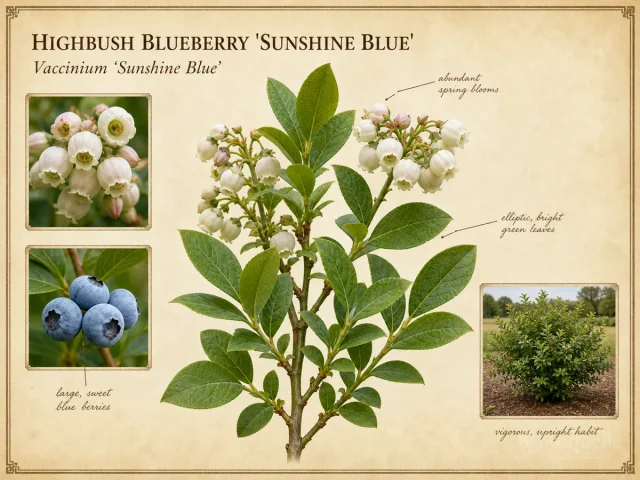 Highbush Blueberry ‘Sunshine Blue’ (Vaccinium ‘Sunshine Blue’)