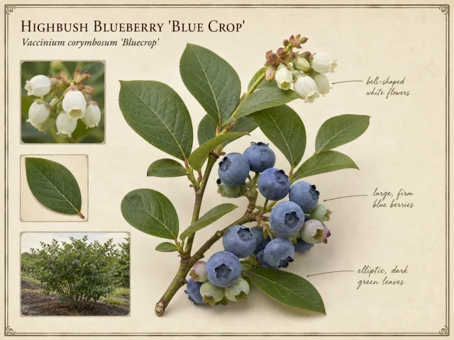 Highbush Blueberry ‘Blue Crop’ (Vaccinium corymbosum ‘Bluecrop’)