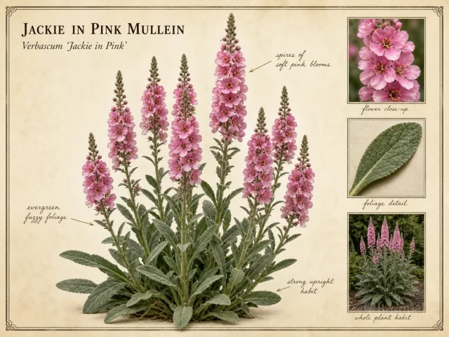 Jackie in Pink Mullein (Verbascum ‘Jackie in Pink’)
