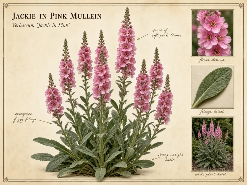 Jackie in Pink Mullein (Verbascum ‘Jackie in Pink’)