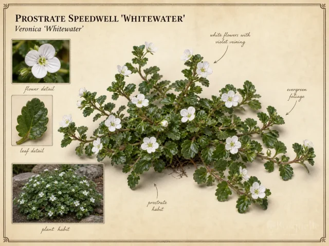 Prostrate Speedwell 'Whitewater'