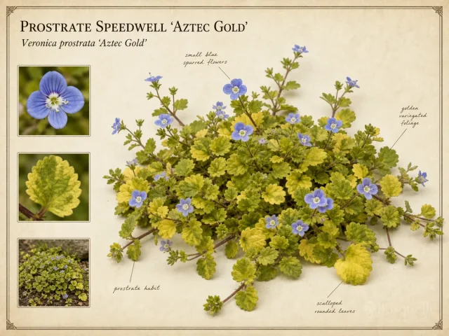Prostrate Speedwell 'Aztec Gold'