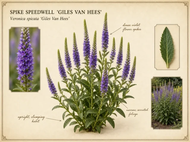Spike Speedwell ‘Giles Van Hees’ (Veronica spicata ‘Giles Van Hees’)
