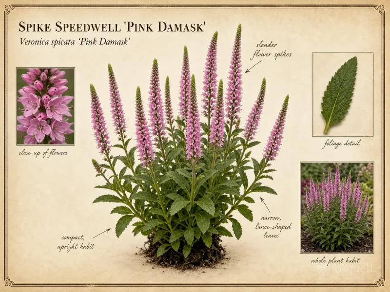Spike Speedwell ‘Pink Damask’ (Veronica spicata ‘Pink Damask’)