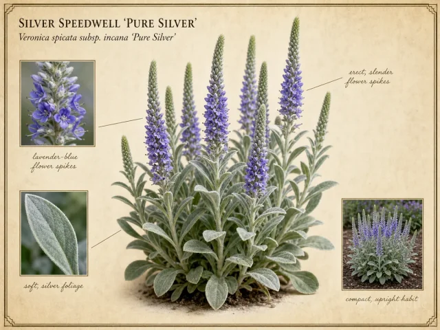 Silver Speedwell ‘Pure Silver’ (Veronica spicata subsp. incana ‘Pure Silver’)